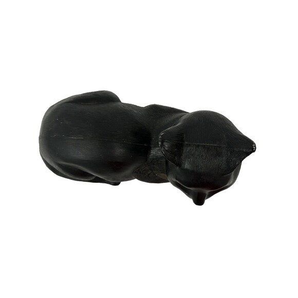 Vintage Blow Mold Cat~ULTRA RARE~Union Products Spooky Halloween Black Cat MCM - Picture 5 of 6
